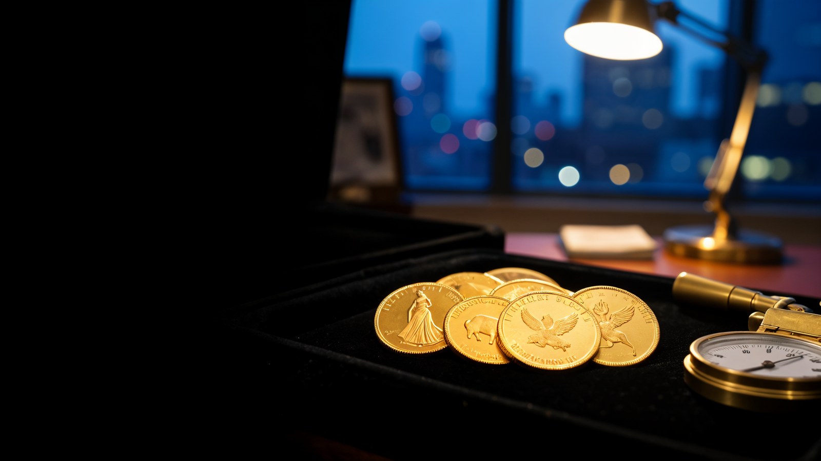 Gold coins evaluated for purchase at Buyers of NYC in Manhattan